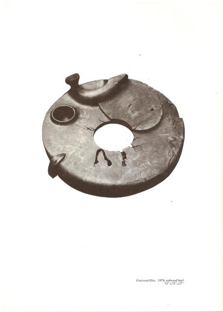 J.B. Blunk, ‘Universal Disc’, 1974, Sculpture, Redwood burl, Reform Gallery