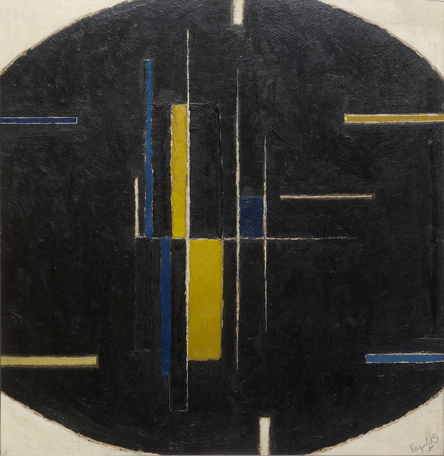 Alan Reynolds, ‘Forms on an Ovoid’, 1962, Painting, Oil on board, Osborne Samuel