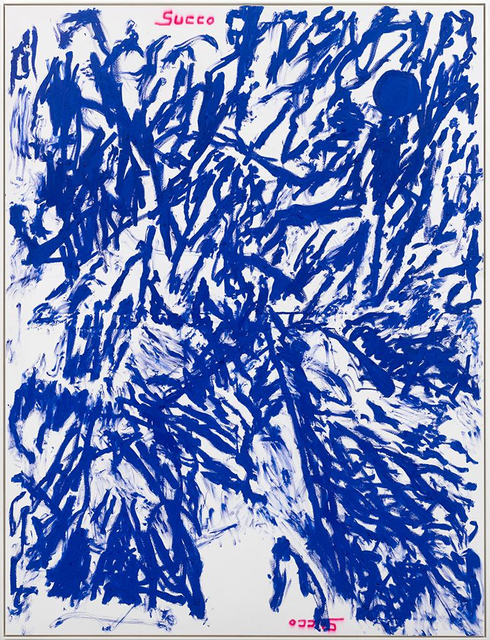 Chris Succo, ‘Untitled (Dirty Dog)’, 2019, Painting, Oil and laquer on canvas, ACHENBACH HAGEMEIER