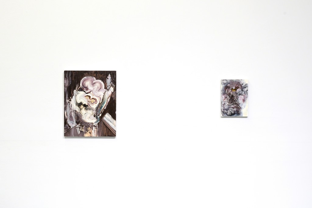 Two paintings by Anna Kiljunen in WE LOST OUR TAILS at PROTO Gallery. Two paintings by Anna Kiljunen in WE LOST OUR TAILS at PROTO Gallery.