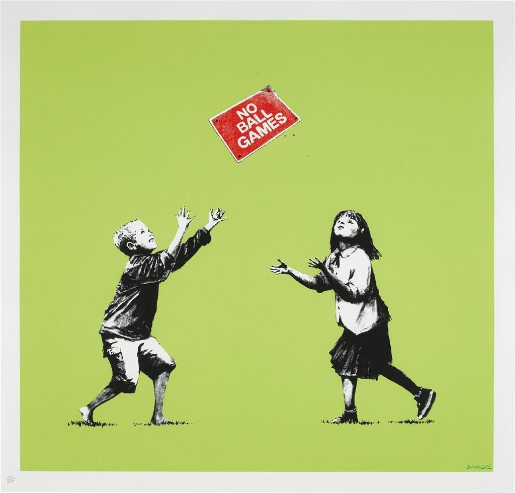 Banksy - No Ball Games (Green)