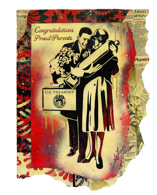 Shepard Fairey (OBEY), ‘Proud Parents’, 2017, Underdogs Gallery