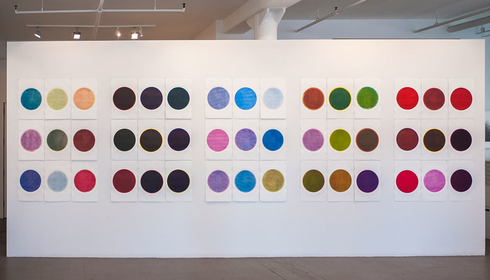 Installation view of works from Richard Tsao's Round series at Art Projects International, New York. Installation view of works from Richard Tsao's Round series at Art Projects International, New York.