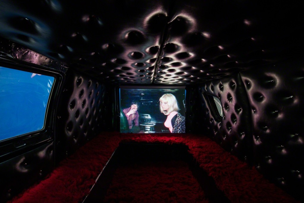 Installation view: Alex Bag, The Van (Redux)*, 2015. Courtesy of the Artist and ICA Miami. Photo: Fredrik Nilsen Studio. Installation view: Alex Bag, The Van (Redux)*, 2015. Courtesy of the Artist and ICA Miami. Photo: Fredrik Nilsen Studio.