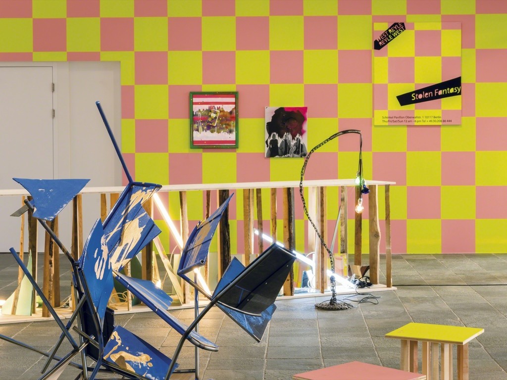 Franz West – Anselm Reyle, Stolen Fantasy, 2011, Courtesy Anselm Reyle und Verlassenschaft nach Franz West, Exhibition view Franz West - ARTISTCLUB, 2016, Photo: © Belvedere, Vienna, © Archiv Franz West Franz West – Anselm Reyle, Stolen Fantasy, 2011, Courtesy Anselm Reyle und Verlassenschaft nach Franz West, Exhibition view Franz West - ARTISTCLUB, 2016, Photo: © Belvedere, Vienna, © Archiv Franz West