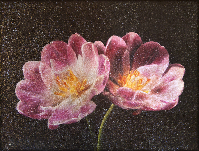 Maggie Hasbrouck, ‘Pink Tulips’, 2017, Painting, Photo-Encaustic, Bill Lowe Gallery