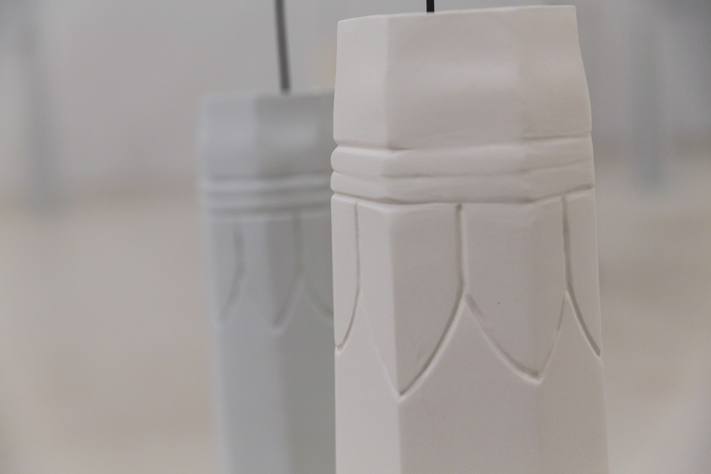 Ursula Nistrup, Resonating Pillars (detail). Photo: Lior Zilberstein. Ursula Nistrup, Resonating Pillars (detail). Photo: Lior Zilberstein.