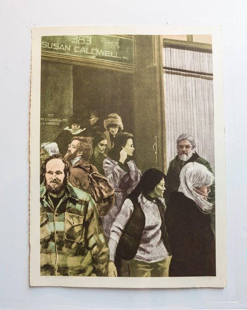 John Hardy, ‘Soho Sunday (Susan Caldwell), Gallery Denizens, Signed Pop Art Lithograph’, 20th Century, Lions Gallery