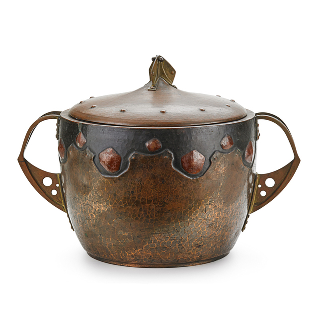 ‘Attributed To Wmf, Arts & Crafts Lidded Vessel, Germany’, Early 20th C., Rago/Wright