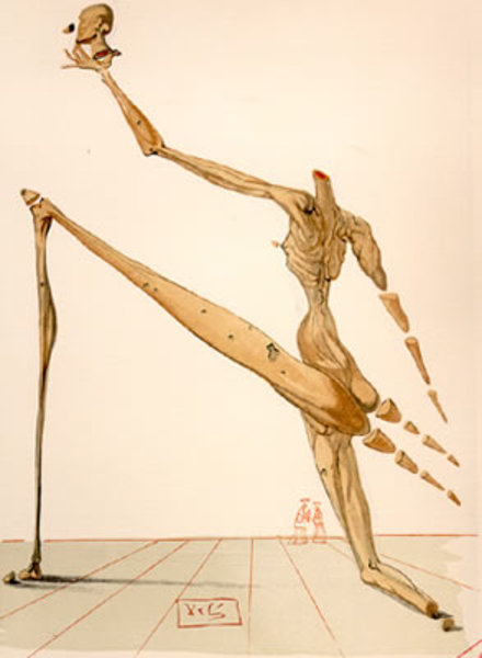 Salvador Dalí, ‘Inferno Canto 28: Bertrand De Horn from The Divine Comedy’, 1960, Print, Woodblock on paper, New River Fine Art