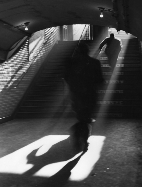 Sabine Weiss, ‘Paris (Sortir de Métro)’, 1955, Holden Luntz Gallery