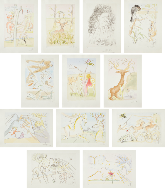 Salvador Dalí, ‘Le Bestiare de la Fontaine Dalinesé (La Fontaine's Bestiary Dalinized)’, 1974, Phillips