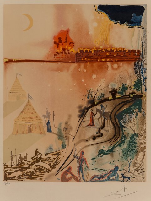 Salvador Dalí, ‘The Crime, The Siege of Jerusalem, and A Miserable Flat, from The Marquis de Sade’, 1969, Heritage Auctions