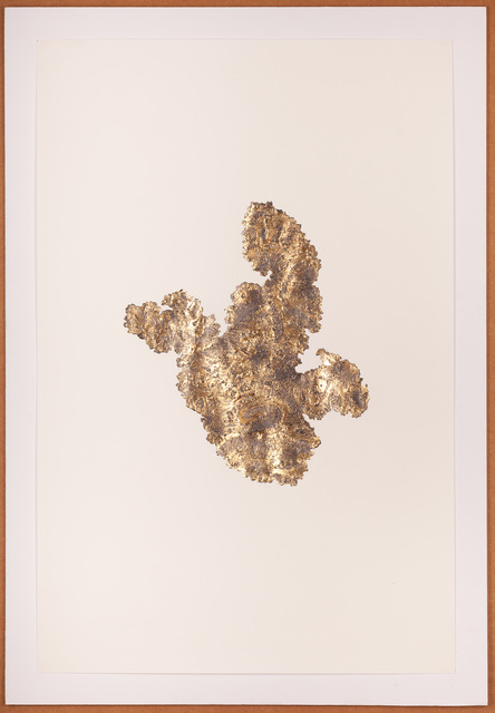 Santiago Reyes Villaveces, ‘Fiebre de Tolima (Fresno) ’, 2019, Drawing, Collage or other Work on Paper, Graphite, 24k gold and gold leaf on paper., Emerson Dorsch