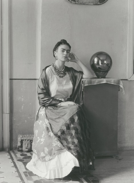 Manuel Álvarez Bravo, ‘Frida Seated With Globe’, 1938, Print, Gelatin silver print, Matthew Liu Fine Arts