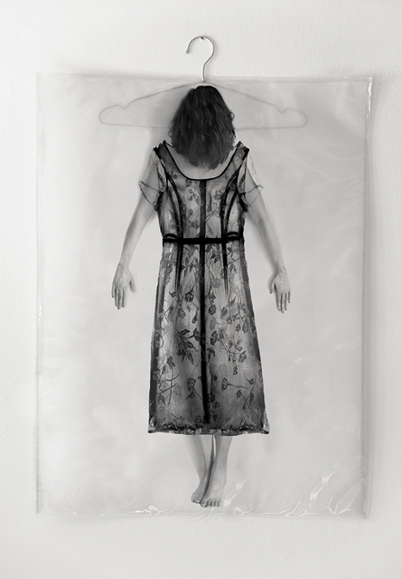 Silvia Gaffurini, ‘Plastic Bag #06’, 2017, Photography, Fine art giclèe print on papier calque, ink, plastic bag, metal hanger, Glenda Cinquegrana Art Consulting