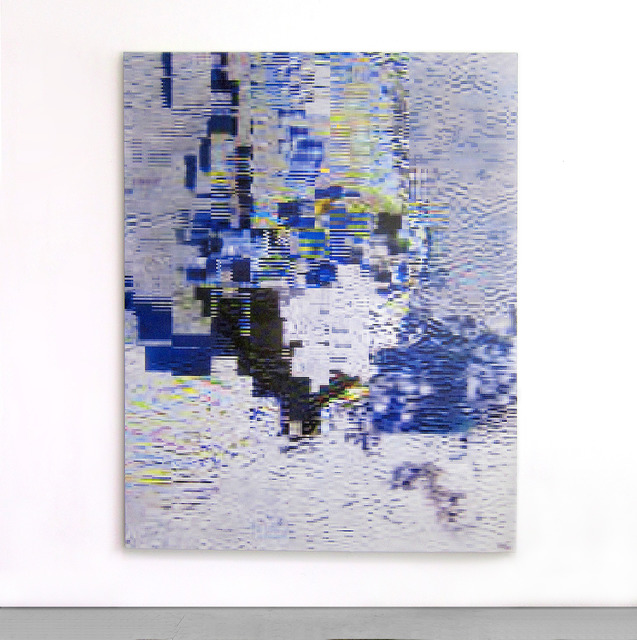 Konrad Wyrebek, ‘Machine on Melting Ice’, 2018, Painting, Oil and acrylic paint, uv ink, spray paint on canvas, Eduardo Secci Contemporary