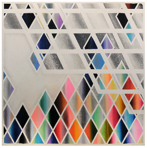Anne Wölk, ‘Composition 4 (variation on window theme) ’, 2014, Drawing, Collage or other Work on Paper, Chalk pastels on paper, Alfa Gallery