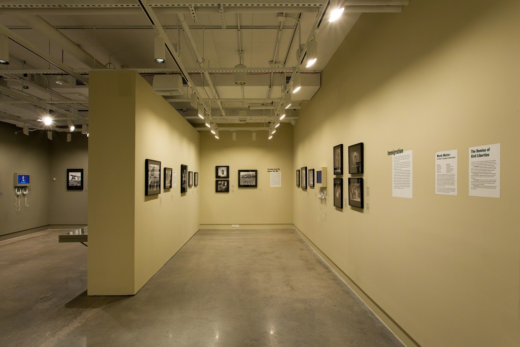 Then They Came for Me: Japanese American Incarceration during World War II, installed at the International Center of Photography, New York, New York. Photo by John Halpern. Then They Came for Me: Japanese American Incarceration during World War II, installed at the International Center of Photography, New York, New York. Photo by John Halpern.