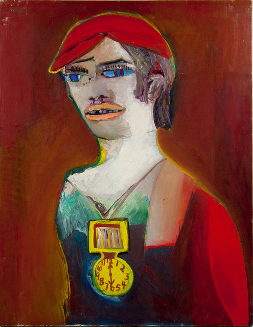 Anne Marie Marie Hall, ‘Untitled (Yeah Boy!)’, ca. 1960s, Painting, Oil on canvas, Angela Tandori Fine Art