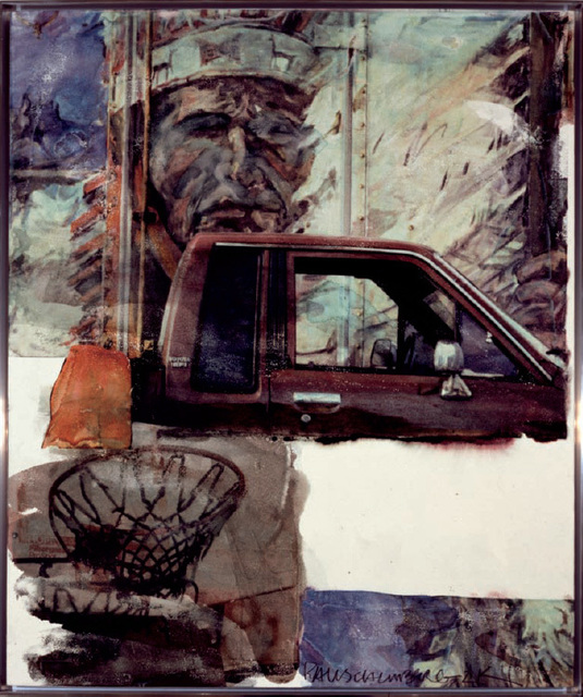 Robert Rauschenberg, ‘Untitled (Native American with Truck)’, 2000, Denis Bloch Fine Art