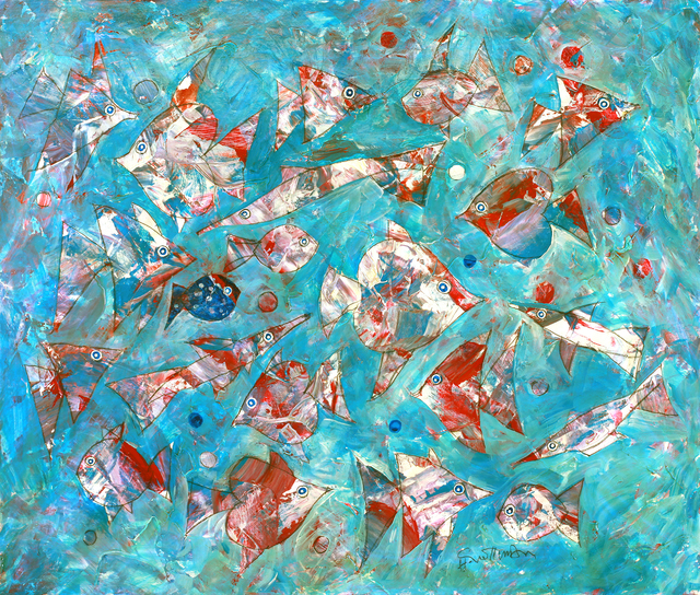 Harry Guttman, ‘Sounds Of The Deep’, 2011, Painting, Acrylic On Canvas, Blue Gallery