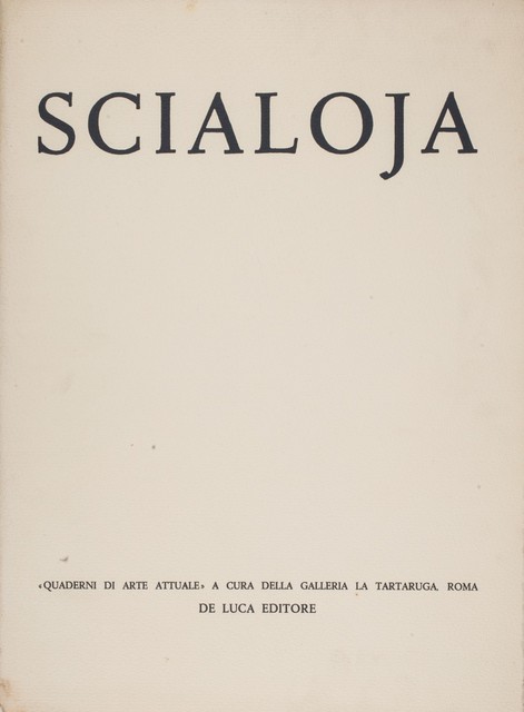 Toti Scialoja, ‘Scialoja - Quaderni di arte attuale’, 1959, Finarte