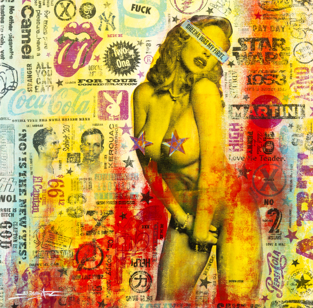Jonathan Kimbrell, ‘Hollywood Porn Star’, Circa 2011, Print, Silkscreen and acrylic on canvas, Julien's Auctions