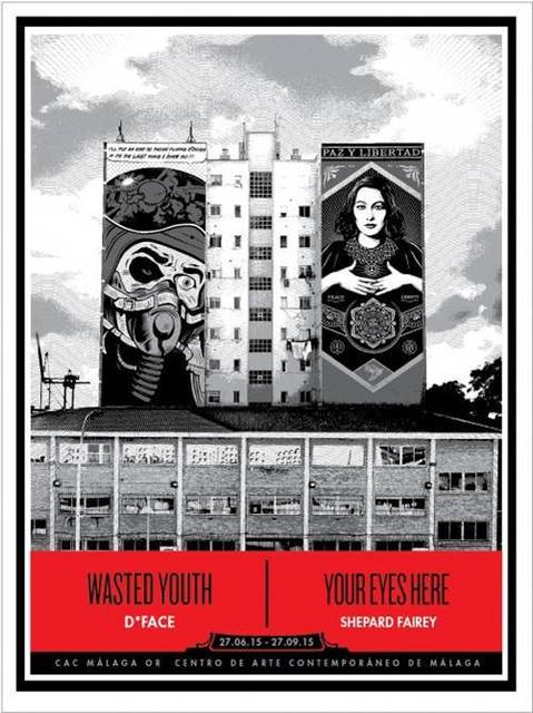Shepard Fairey, ‘Wasted Youth Your Eyes Here by D*Face & Shepard Fairey’, 2015, Print, Screen Print on Fine Art Paper, Art276