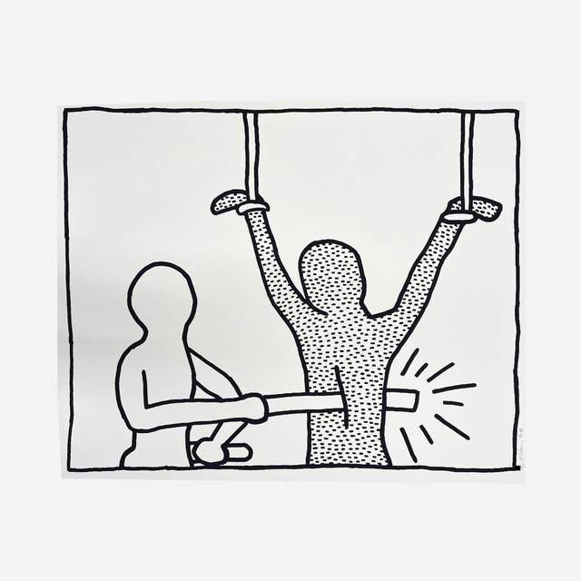 Keith Haring, ‘Untitled (from the Blueprint Drawings)’, 1990, Print, Screenprint on Arches Cover paper, Artsy x Rago/Wright
