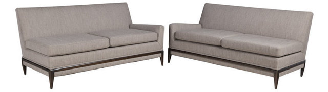 Tommi Parzinger, ‘Pair of One-Arm Sofas’, Design/Decorative Art, Lacquered wood upholstery, Heritage Auctions