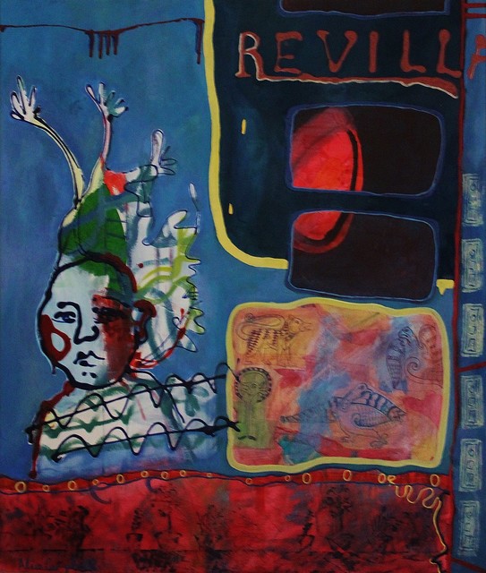 Alice Campbell, ‘On Earth as it is in Heavens’, Painting, Mixed media on canvas, Castlegate House Gallery