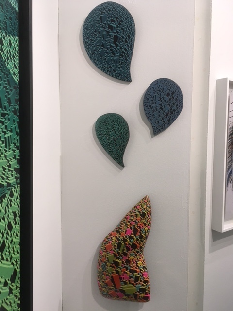 Two of the larger set of Jewellery Wall Sculptures from the Life City Series by Satoshi Koyama. Two of the larger set of Jewellery Wall Sculptures from the Life City Series by Satoshi Koyama.