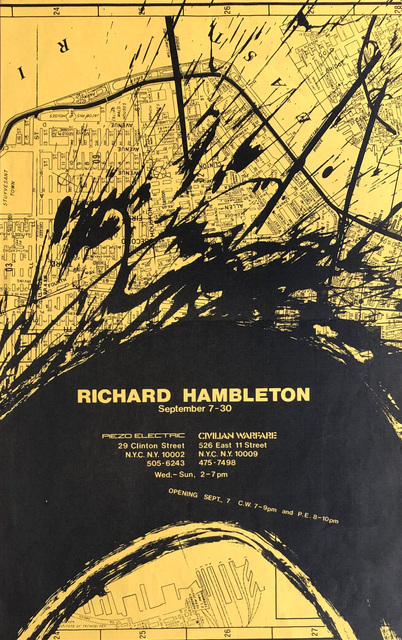 Richard Hambleton, ‘Richard Hambleton 1983 Exhibition Poster ’, 1983, Lot 180