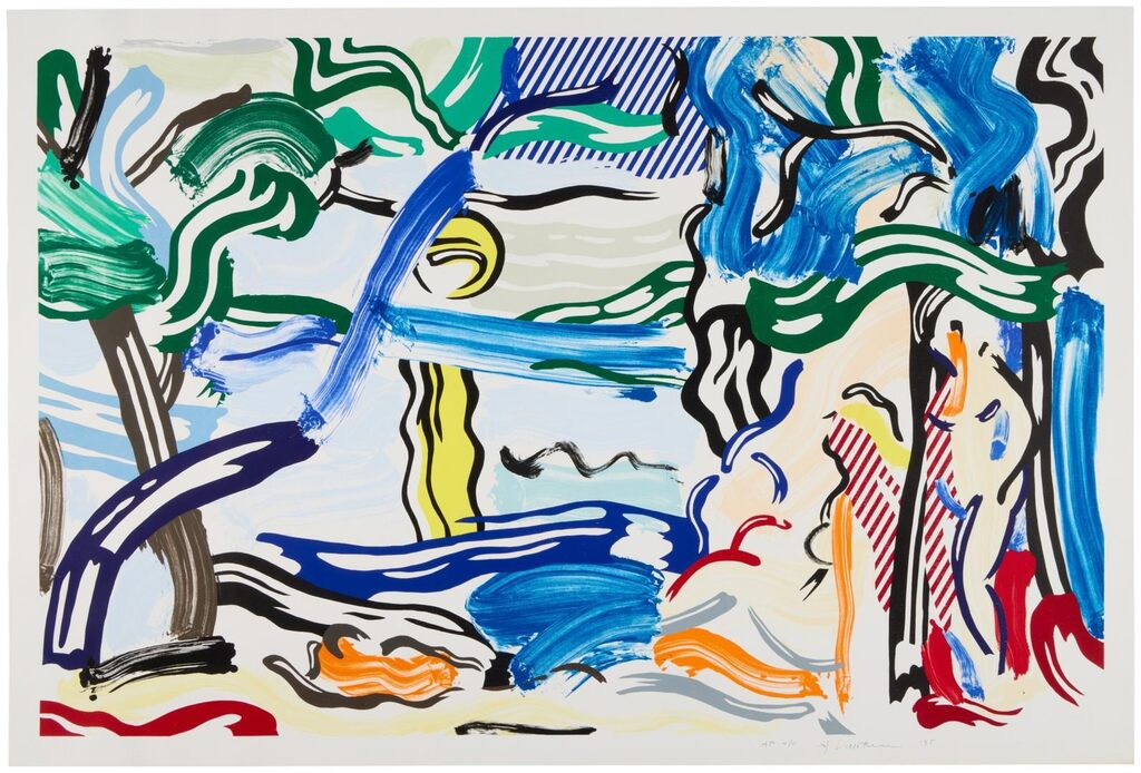 Roy Lichtenstein - Moonscape, from the Landscapes series