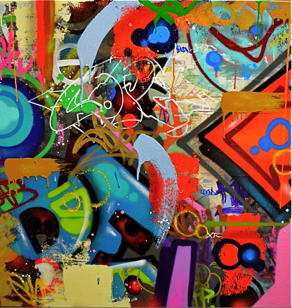 Cope2, ‘Mean Subway Map’, 2018, Soho Contemporary Art