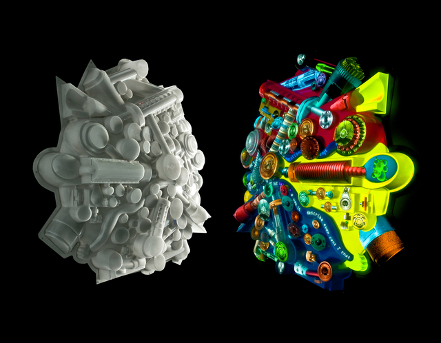 Peter Sarkisian, ‘Extruded Video Engine (large version) #3’, 2007, Mixed Media, Vacuum formed thermal plastic screen and video projection, Jonathan Ferrara Gallery