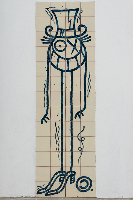 André Saraiva, ‘Standing Mr. A 1’, 2018, Mixed Media, Hand-painted tiles, Underdogs Gallery