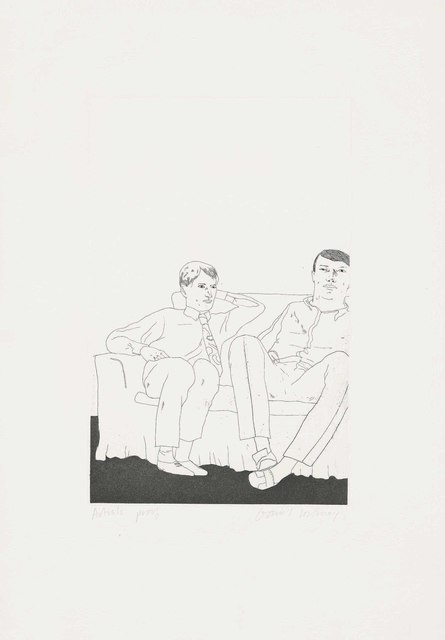 David Hockney, ‘Untitled (Two young Men on a Sofa)’, 1966, Christie's