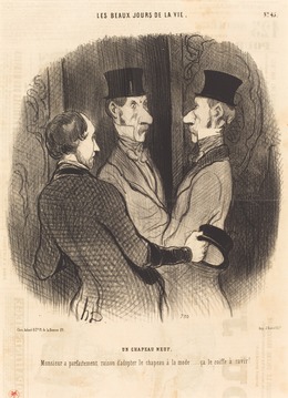 Honoré Daumier, ‘Un Chapeau neuf’, 1845, National Gallery of Art, Washington, D.C.