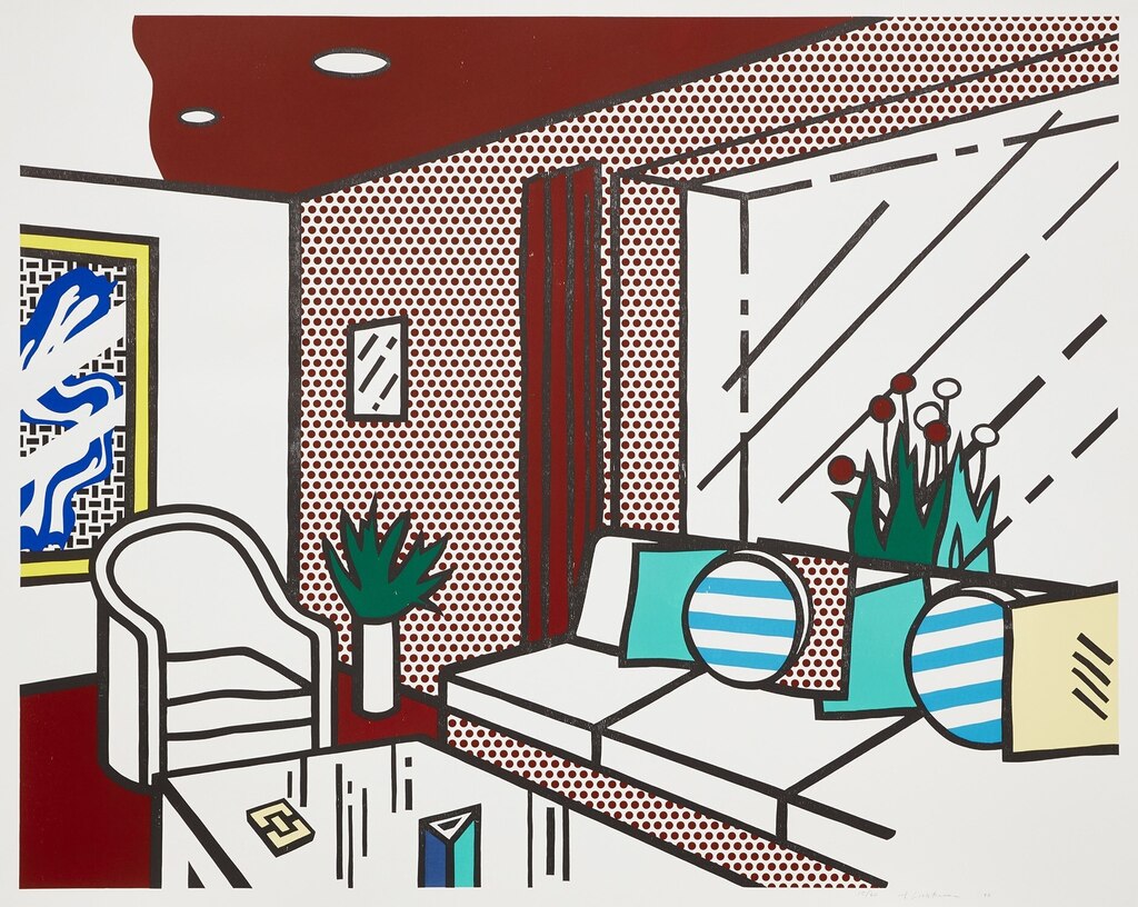 Roy Lichtenstein - The Living Room, from Interior Series (G. 1502, C. 250)