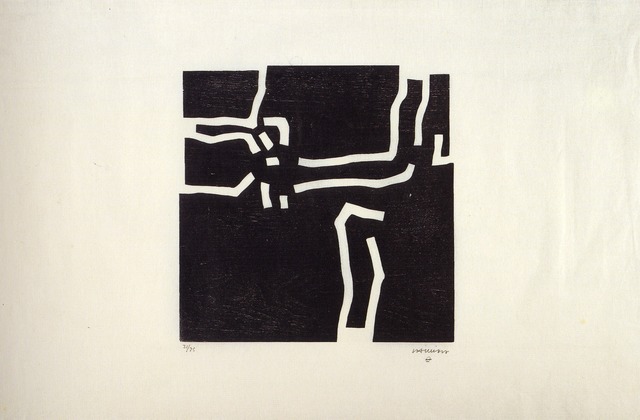 Eduardo Chillida, ‘Beltza I’, 1969, Print, Xilography, Washi paper, Galeria Joan Gaspar