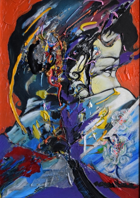 Ángel Caballero, ‘Sinfonía del Silencio II’, 2019, Painting, Mixed media on canvas, ACCS Visual Arts