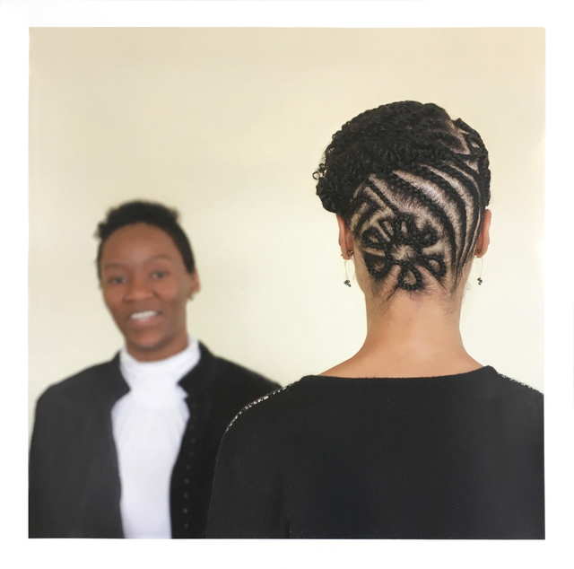 Sonya Clark, ‘Hair Craft Project with Jasmine and Jameika’, 2014, Print, Pigment print on archival paper, Goya Contemporary/Goya-Girl Press