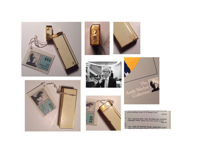 Andy Warhol, ‘"Andy's Cartier Lighter"’, ca. 1980, Sculpture, Gold filled, and enameled, VINCE fine arts/ephemera