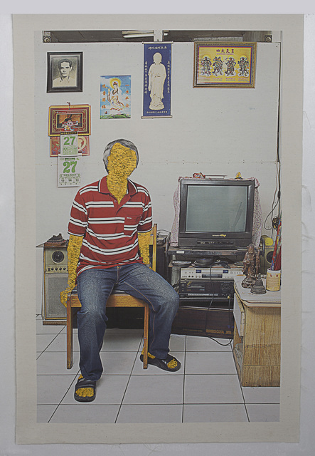 Yaya Sung, ‘Jalan Kemenangan’, 2013, Photography, Photography on Canvas, Stitched with Gold-Coloured Thread, Singapore Art Museum (SAM)