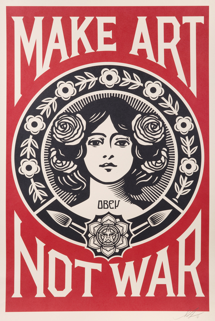 Shepard Fairey (OBEY), ‘Make Art Not War’, 2016, Julien's Auctions