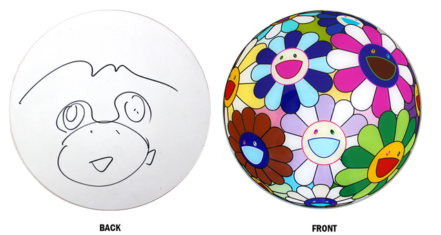 Takashi Murakami, ‘Flowerball Disc with original drawing’, 2007, EHC Fine Art
