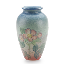 Double Vellum Vase With Roses (Uncrazed), Cincinnati, OH