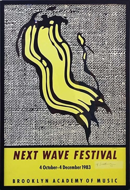 Roy Lichtenstein, ‘NEXT WAVE FESTIVAL POSTER’, 1983, Print, Offset Lithograph, Marcel Katz Art